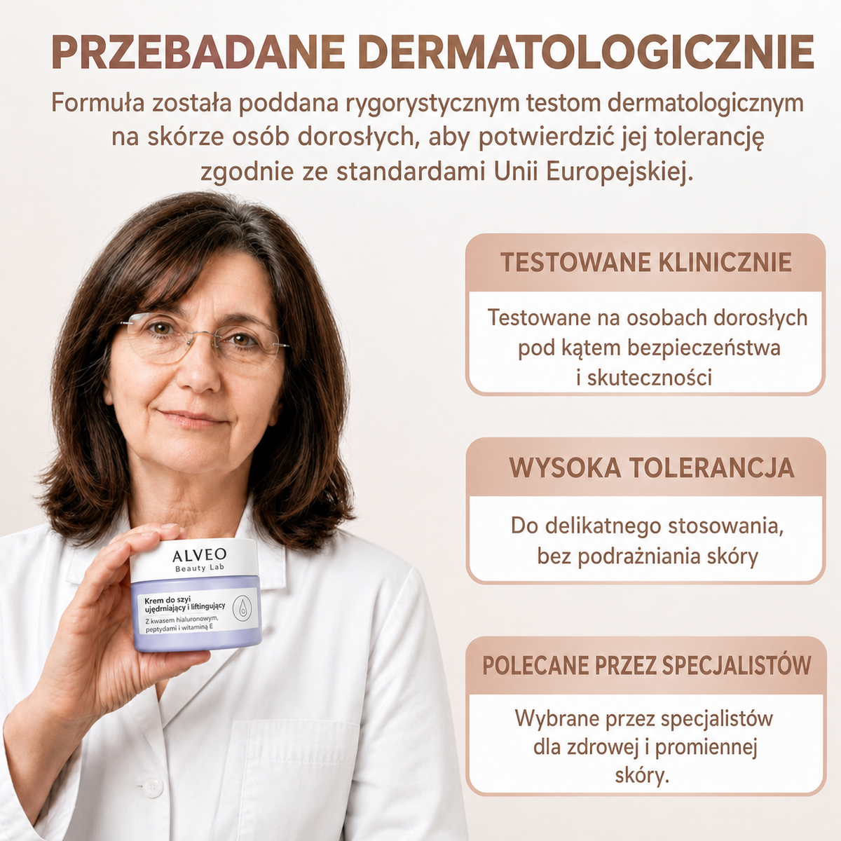 ALVEO - przebadane dermatologicznie